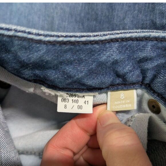 Michael Kors Jeans Womens 8 Raw Hem Cropped Denim‎ Pants - Picture 6 of 9